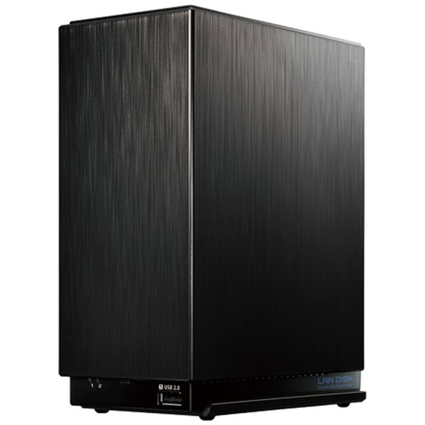 外付けハードディスク・ドライブ HDL2-AA2W HDL2-AA2W(ブラック) ネットワークHDD 2TB［有線LAN／USB3.0・Android