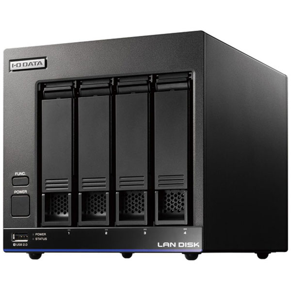 HDL4-X2(ブラック) ネットワークHDD 2TB［有線LAN／USB3.0・iOS／Mac 