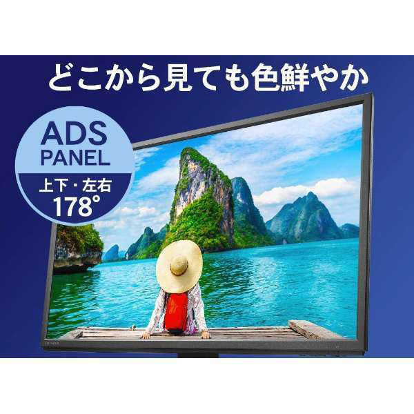 LCD-AH241XDB 広視野角ADSパネル採用 23.8型ワイド液晶ディスプレイ ブラック｜の通販はソフマップ[sofmap]