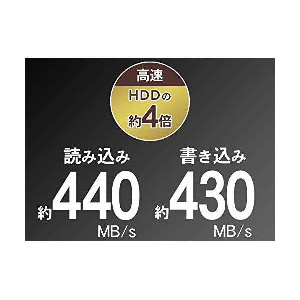 SSPH-UA250K 外付けSSD USB-A接続 (PS5/PS4対応) スモーキーブラック ［250GB /ポータブル型］