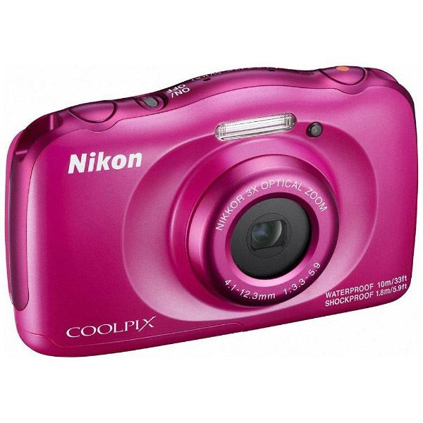 防水コンパクトデジタルカメラ COOLPIX（クールピクス） W100（ピンク