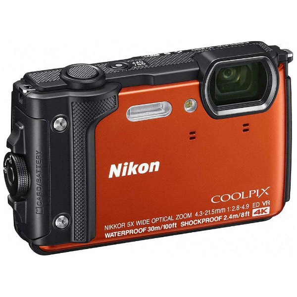 宅配 デジタルカメラ Nikon ニコン OR Nikon W300 COOLPIX オレンジ クールピクス デジタルカメラ COOLPIX W300  OR クールピクス オレンジ 防水
