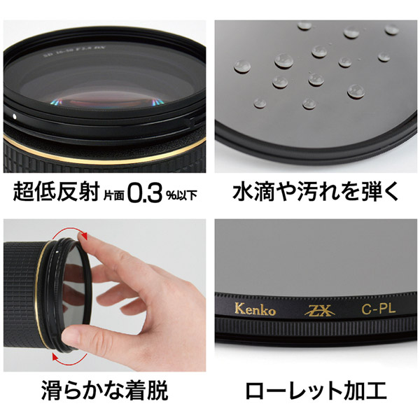 82mm PLフィルターZXゼクロス C-PL