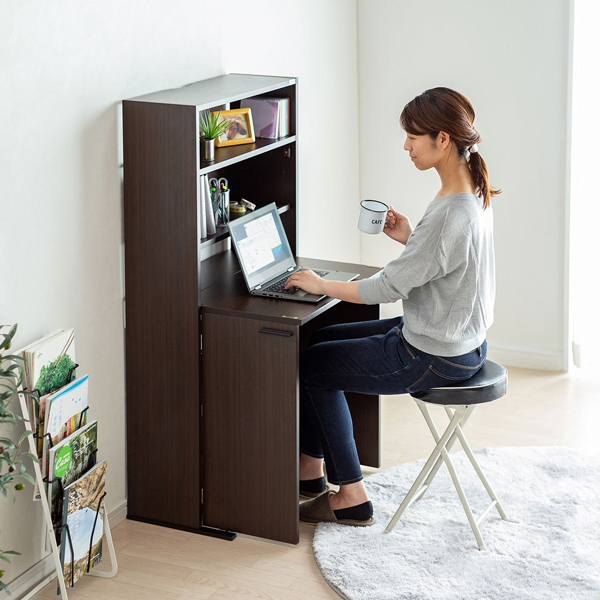 収納デスク  交渉承ります 折りたたみ収納デスク（W680×D255×H1310mm） RAC-TW02M｜の通販は