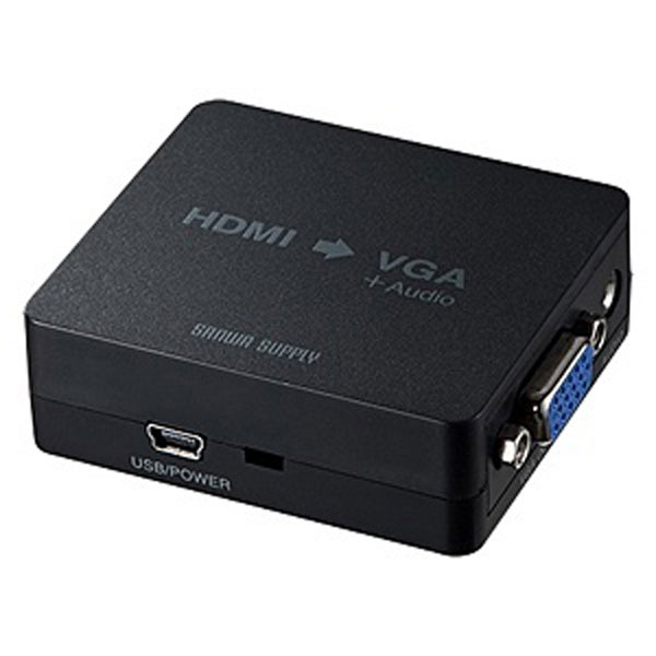 HDMI メス－メス D-sub15pin］ HDMI信号VGA変換コンバーター ブラック VGA-CVHD1｜の通販はソフマップ[sofmap]