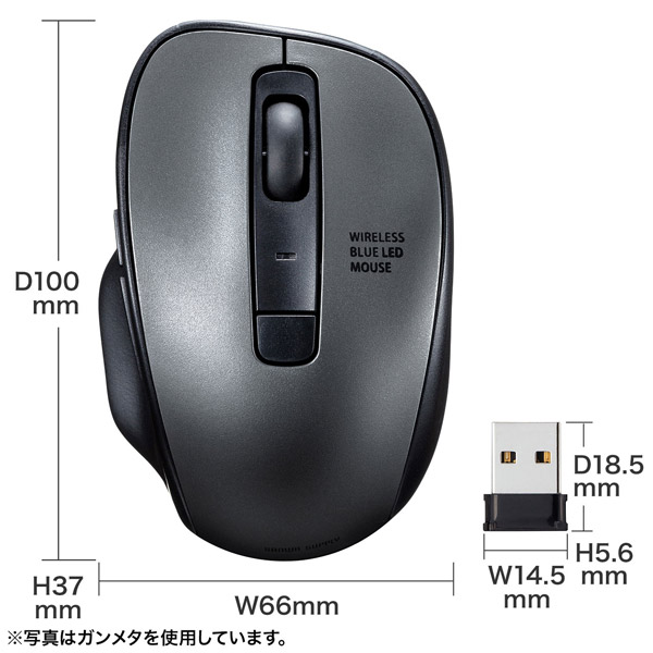 MA-WBL134R ワイヤレスブルーLEDマウス [USB-A/2+2ボタン/レッド]｜の通販はソフマップ[sofmap]