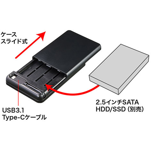 TK-RF25CBK (USB Type-C Gen2対応2.5インチハードディスクケース)｜の通販はソフマップ[sofmap]