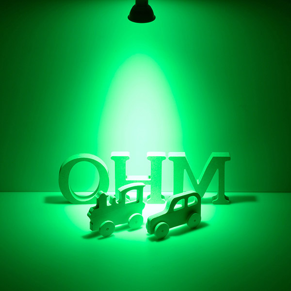 10個 LEDカラースポットライト E11 調光器対応 グリーン 緑 - 蛍光灯/電球
