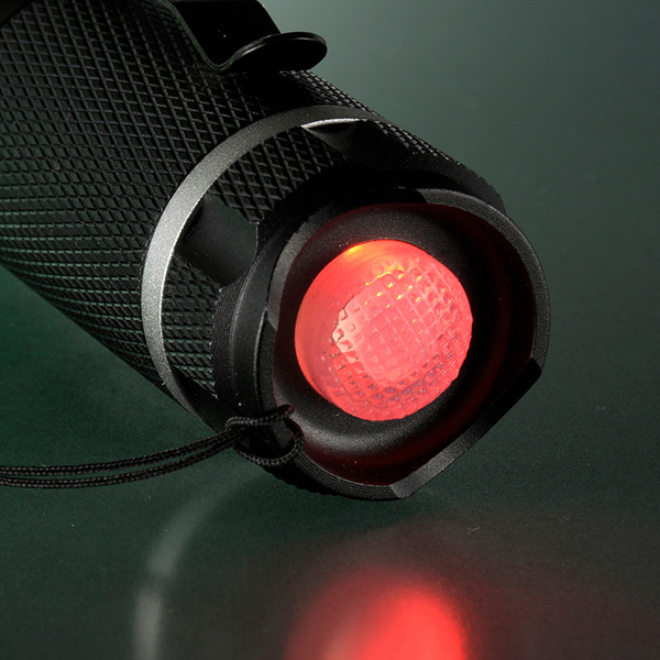 LEDトーチライト SOSモールス信号点滅機能付 300lm LHA-SOS431-K LED