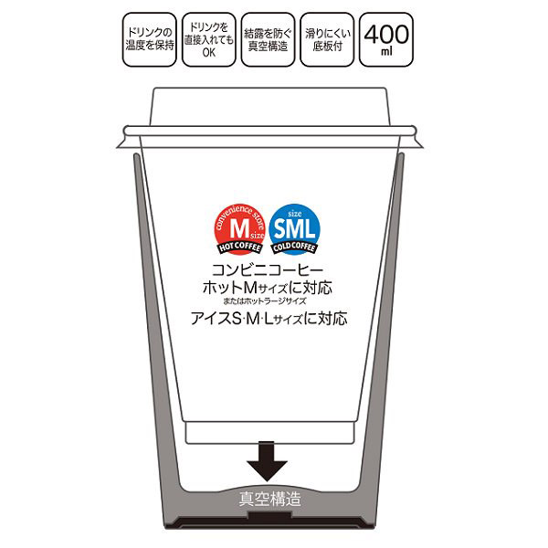 コンビニコーヒーステンレスタンブラーm Snoopy Stcv2 400ml の通販はソフマップ Sofmap