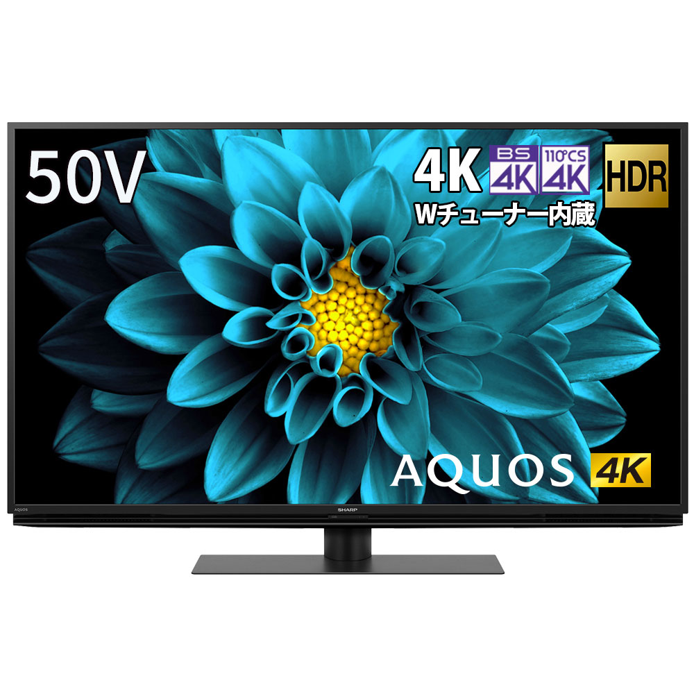 液晶テレビ AQUOS 4T-C50DL1 ［50V型 /4K対応 /BS・CS 4Kチューナー内蔵 /YouTube対応 /Bluetooth対応］