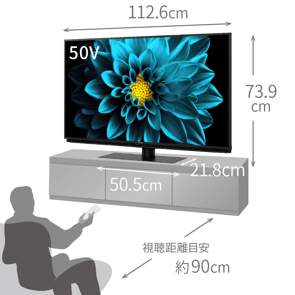 液晶テレビ AQUOS 4T-C50DL1 ［50V型 /4K対応 /BS・CS 4Kチューナー