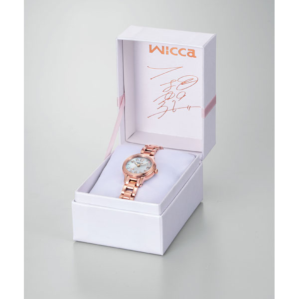 ソーラー時計】 wicca（ウィッカ） ソーラーテック 20年春カスミ草限定  