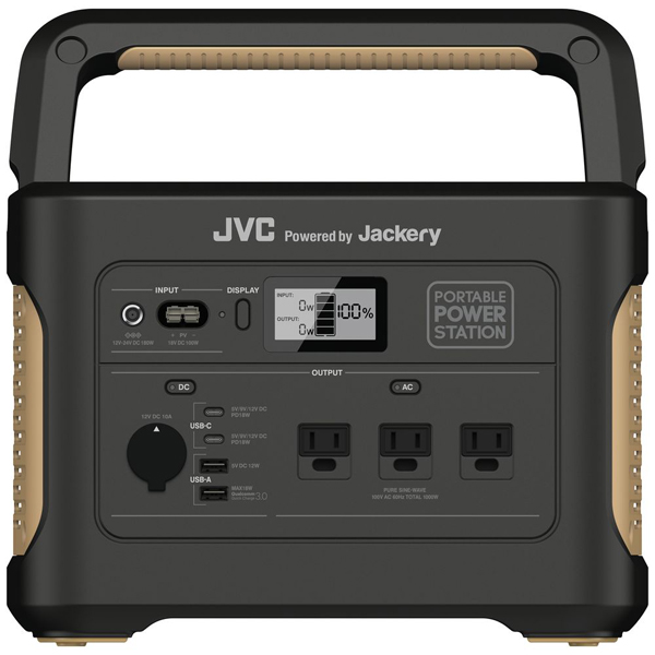 JVC Jackery ケンウッド ポータブル 電源 充電器 1002Wh アウトドア 防災 コンセント BN-RB10-C