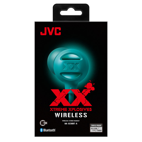 bluetoothイヤホン カナル型 ターコイズブルー HA-XC10BT-A