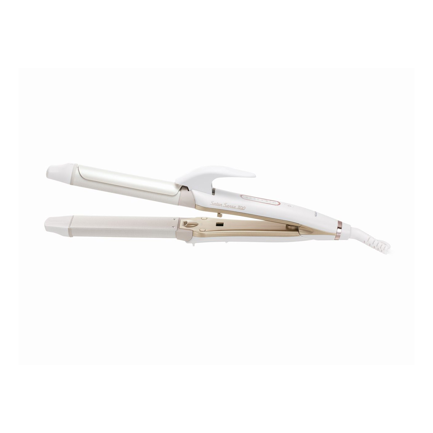マイナスイオン2WAYアイロン Salon Sense300 ホワイト KHR-7610/W