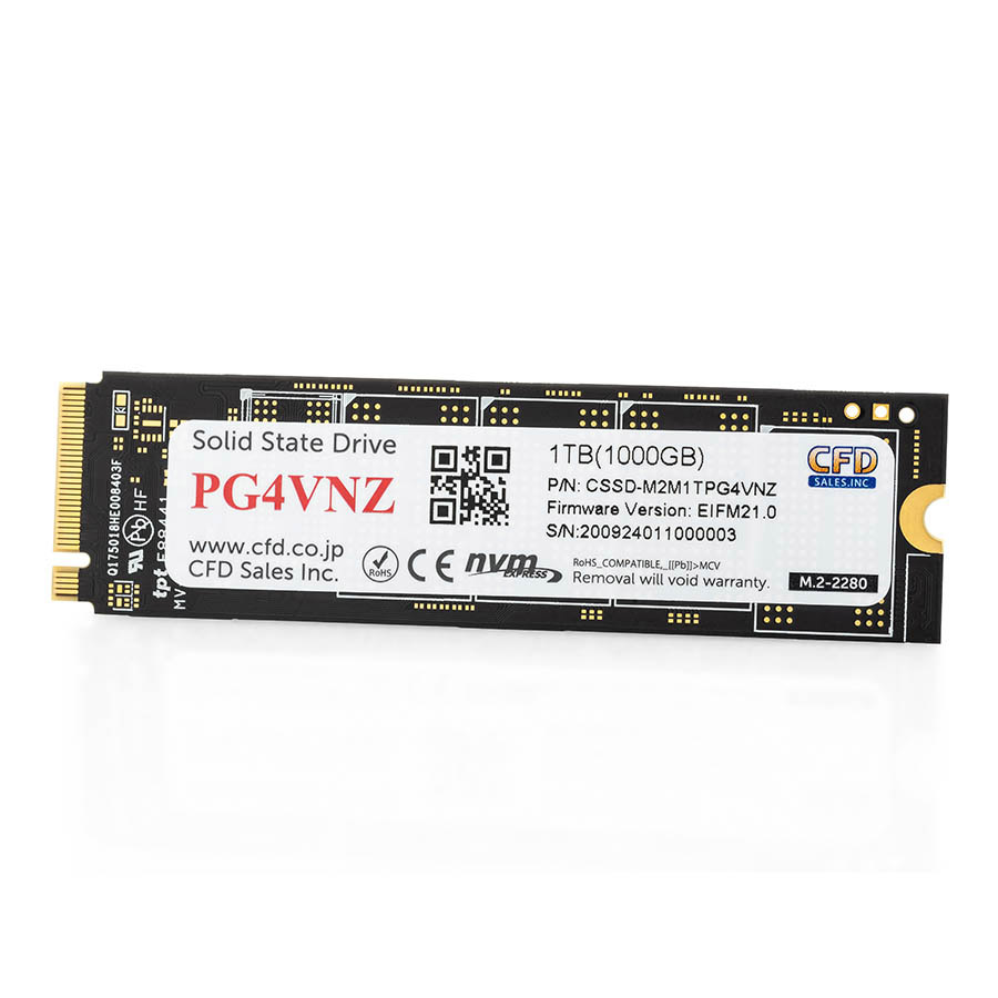 内蔵SSD PCI-Express接続 CFD Gamingモデル CSSD-M2M1TPG4VNZ ［M.2 /1TB］