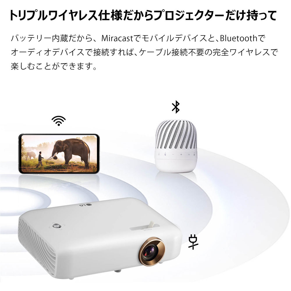 ポータブルプロジェクター Cine Beam ホワイト PH510PG|の通販 ポータブルプロジェクター Cine Beam ホワイト PH510PG|の通販
