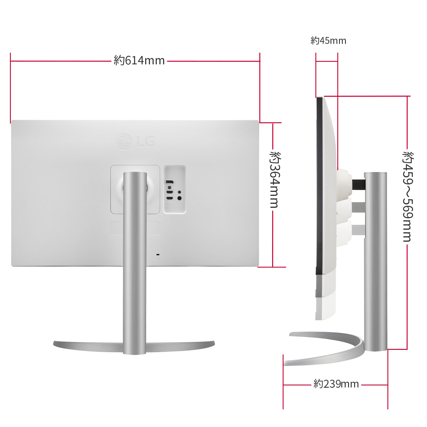 PCモニター LG UHD Monitor 4K ホワイト 27UP650-W ［27型 /4K(3840×2160）  /ワイド］｜の通販はソフマップ[sofmap]