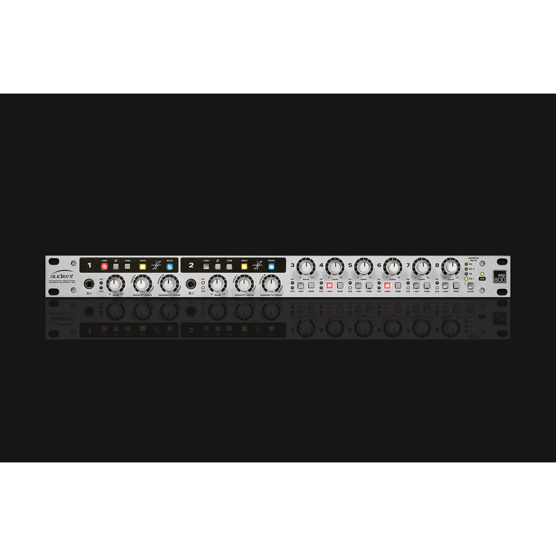 8chマイクプリアンプ with ADコンバーター asp800｜の通販はソフマップ