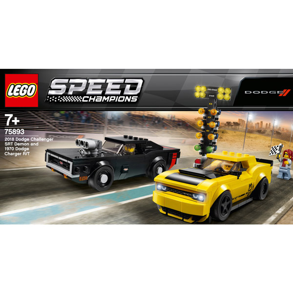 LEGO（レゴ） 75893 スピードチャンピオン 2018 ダッジ・チャレンジャー SRT デーモンと 1970 ダッジ・チャージャー R/T_1