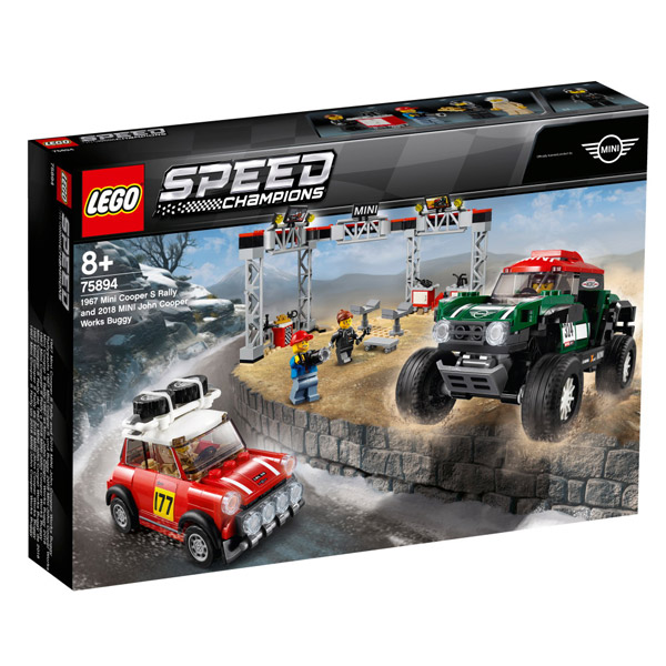 LEGO（レゴ） 75894 スピードチャンピオン 1967 ミニクーパー S ラリーと 2018 ミニ・ジョン・クーパー・ワークス・バギー
