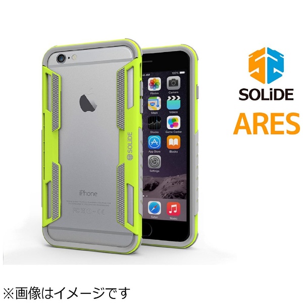 【在庫限り】 iPhone 6s Plus／6 Plus用　ARES 耐衝撃アルティメットバンパーケース　グリーン　SLAR-A6BU1P-GN_2