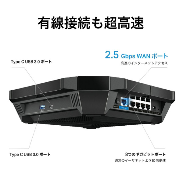 TP-Link AX6000 Wi-Fi 6(11AX) 無線LANルーター