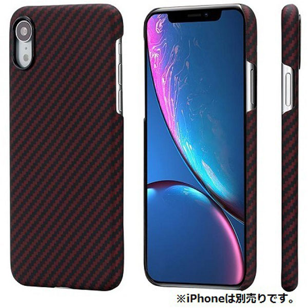 PITAKA iPhoneXR用アラミドケース KI9003XR KI9003XR レッド/ブラック