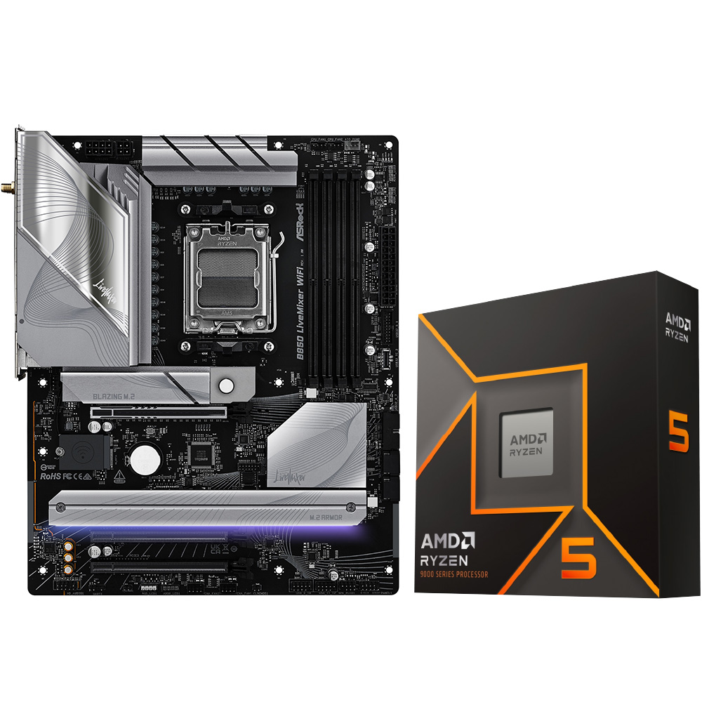 AMD Ryzen 5 9600X + B850 LiveMixer WiFi｜の通販はソフマップ[sofmap]
