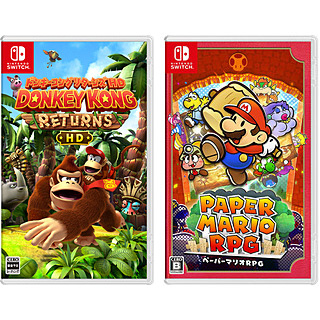 新品正規品  Switchソフト3点セット(ドンキーコング、ペーパーマリオ) Nintendo Switch