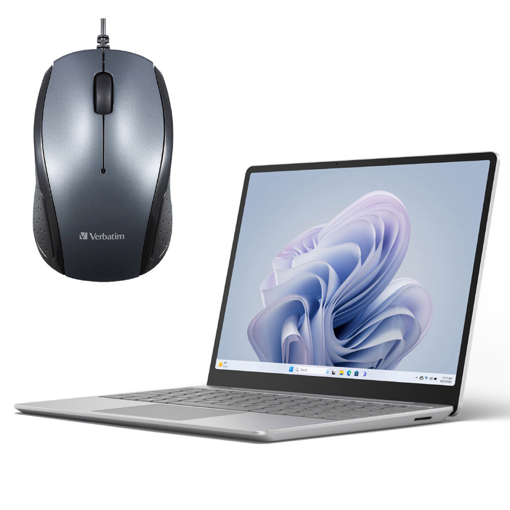 Microsoft Surface Go（マウス付き） Surface Laptop Go 3 12.4インチ プラチナ XK1-00005+有線