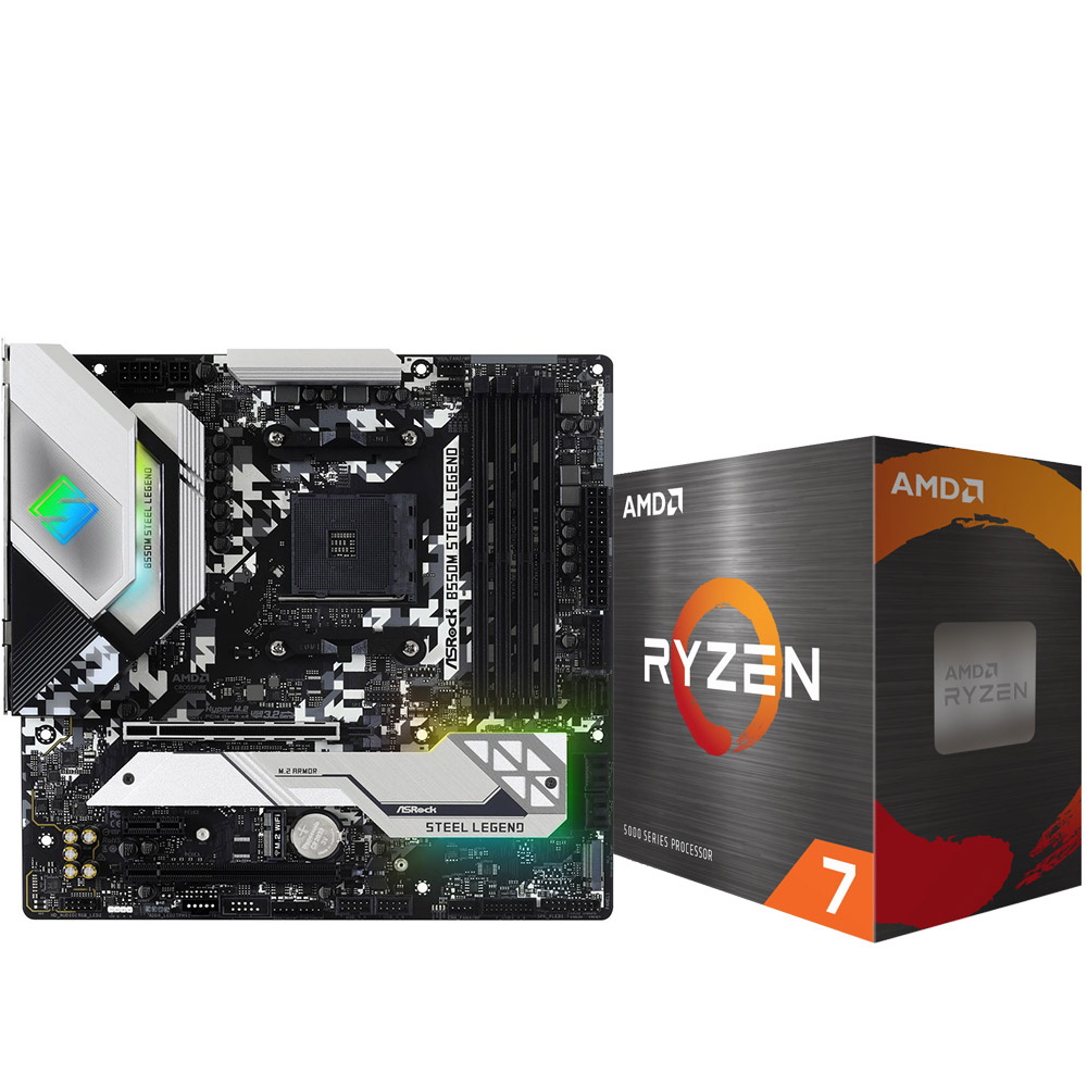 【29,780円】AMD Ryzen 7 5700X+B550M Steel Legend 【29,780円】AMD Ryzen 7 5700X+B550M Steel Legend