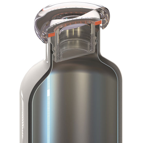 ダブルウォールサーモボトル Energy [500ml] シルバー 11670063
