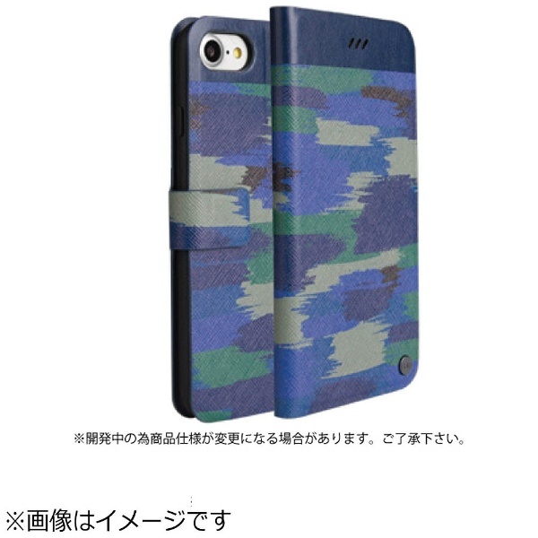 iPhone 7用 Hybrid / Slim diary Militaire 手帳型ケース Navy Fight
