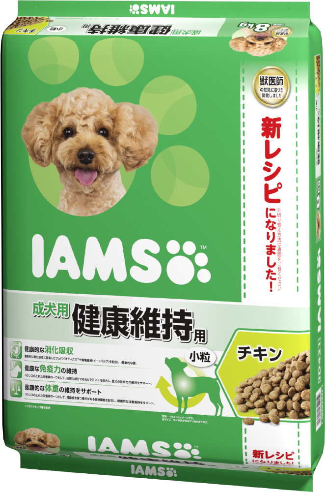 日本製 アイムス 成犬用健康維持用チキン小粒 ８ｋｇ<BR> ドッグフード ドライ