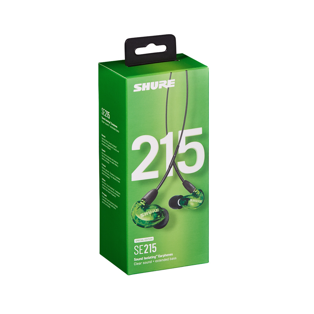 【希少美品】SHURE SE215SPE-GN-A イヤホン グリーン 限定 SHURE 【中古】SE215 Special Edition グリーン 【SE215SPE-GN-A