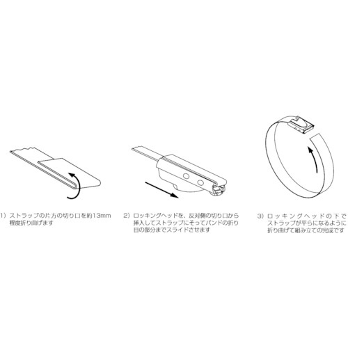 パンドウイット フルコーティング長尺ステンレスバンド用ヘッド SUS316 MTHCSH-C316 (1袋100個)