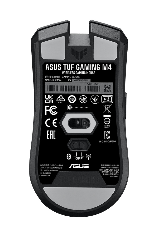 ゲーミングマウス P306 TUF GAMING M4 Wireless ［光学式 /無線(ワイヤレス) /6ボタン  /Bluetooth・USB］｜の通販はソフマップ[sofmap]