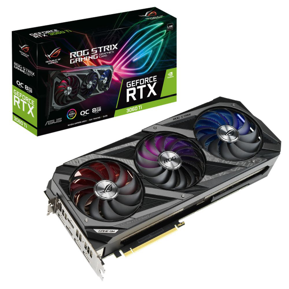 グラフィックボード ROG-STRIX-RTX3060TI-O8G-V2-GAMING ［GeForce RTX ...