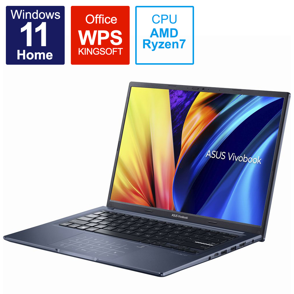 SALE／77%OFF】 ASUS エイスース ノートパソコン Vivobook Pro 14 OLED M3401A クワイエットブルー  M3401QA-KM010W 14.0型 Windows11 Home AMD Ryzen WPS Office メモリ