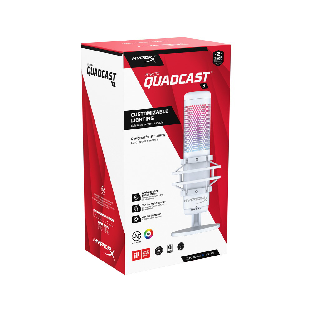 ゲーミングマイク QuadCast S ホワイト [USB]｜の通販はソフマップ[sofmap]