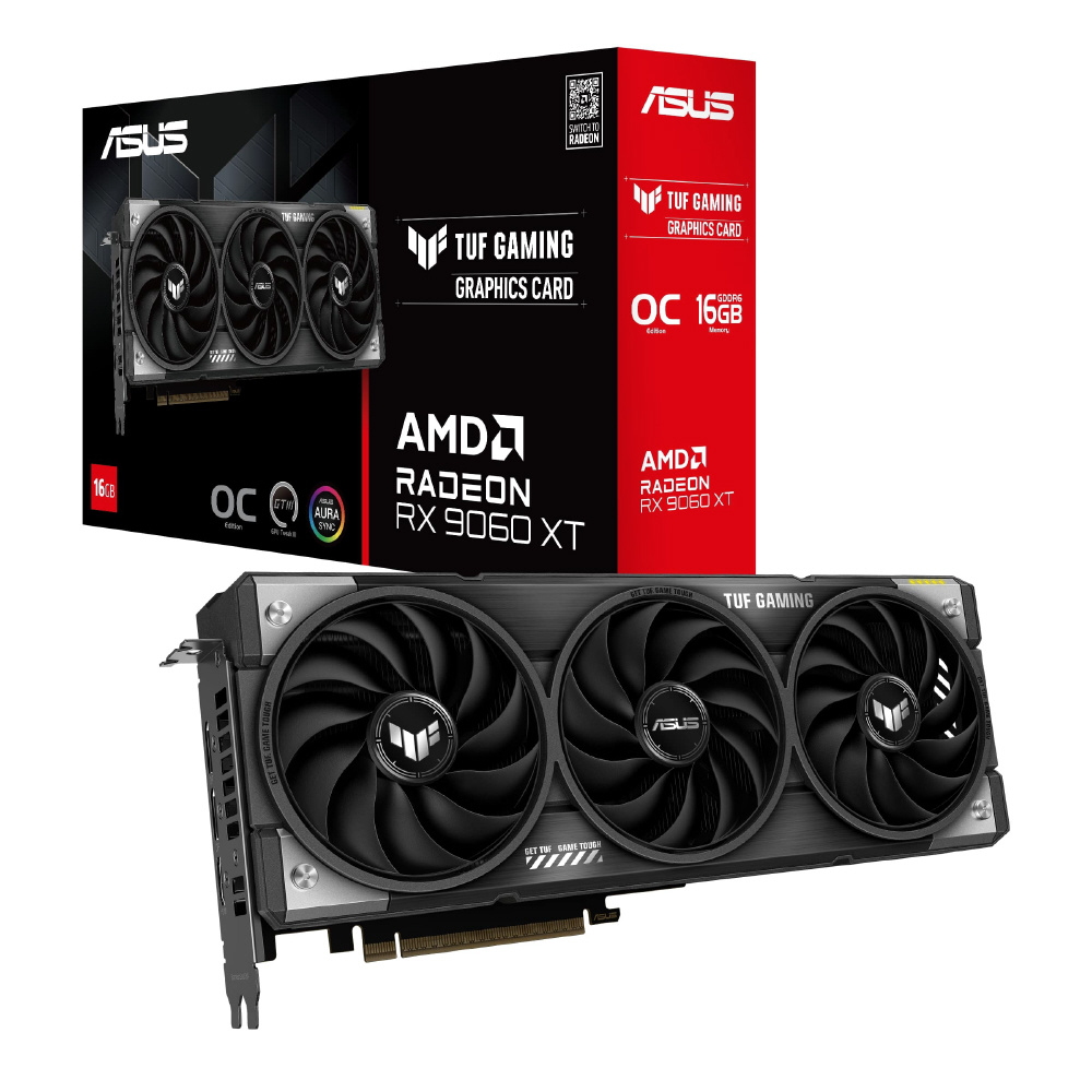 グラフィックボード TUF Gaming Radeon RX 9060 XT 16GB GDDR6