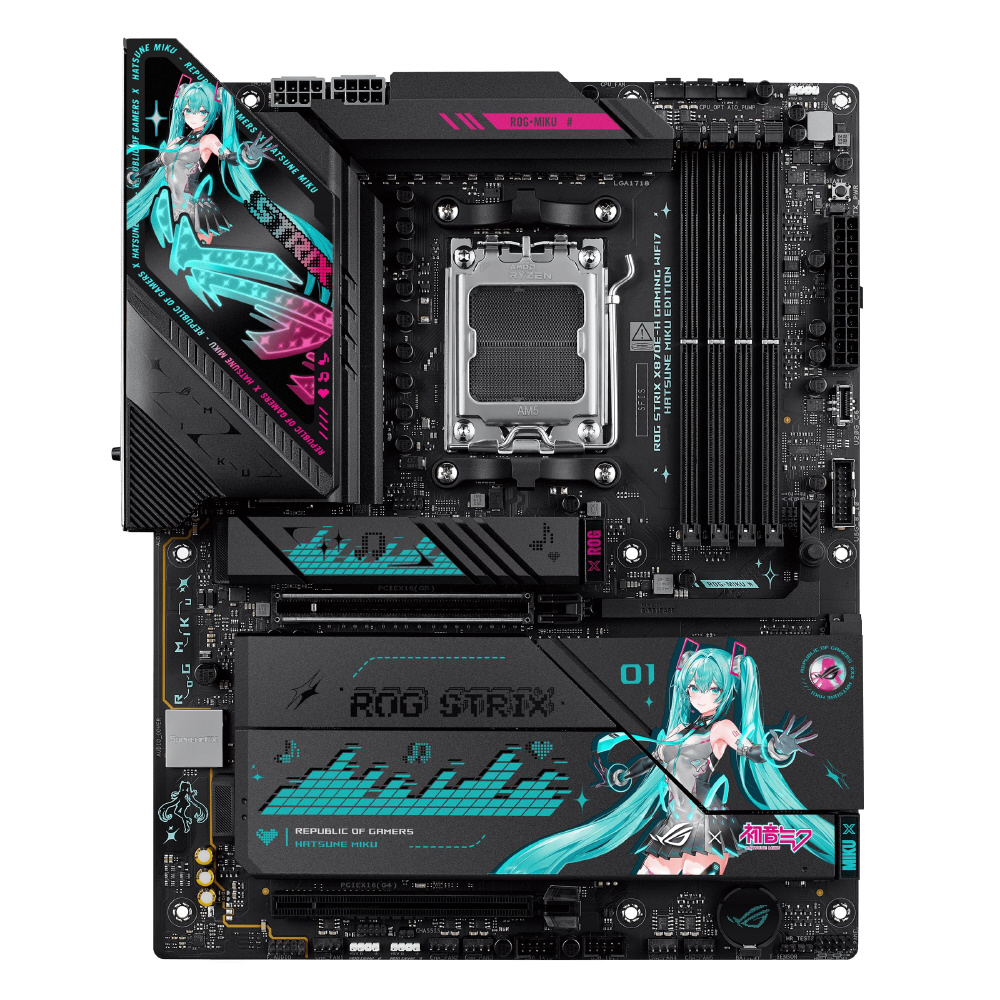 ASUS TX GAMING B850 初音ミク コラボマザーボード ASUS TX Gaming B850 初音ミクコラボマザーボード - メルカリ