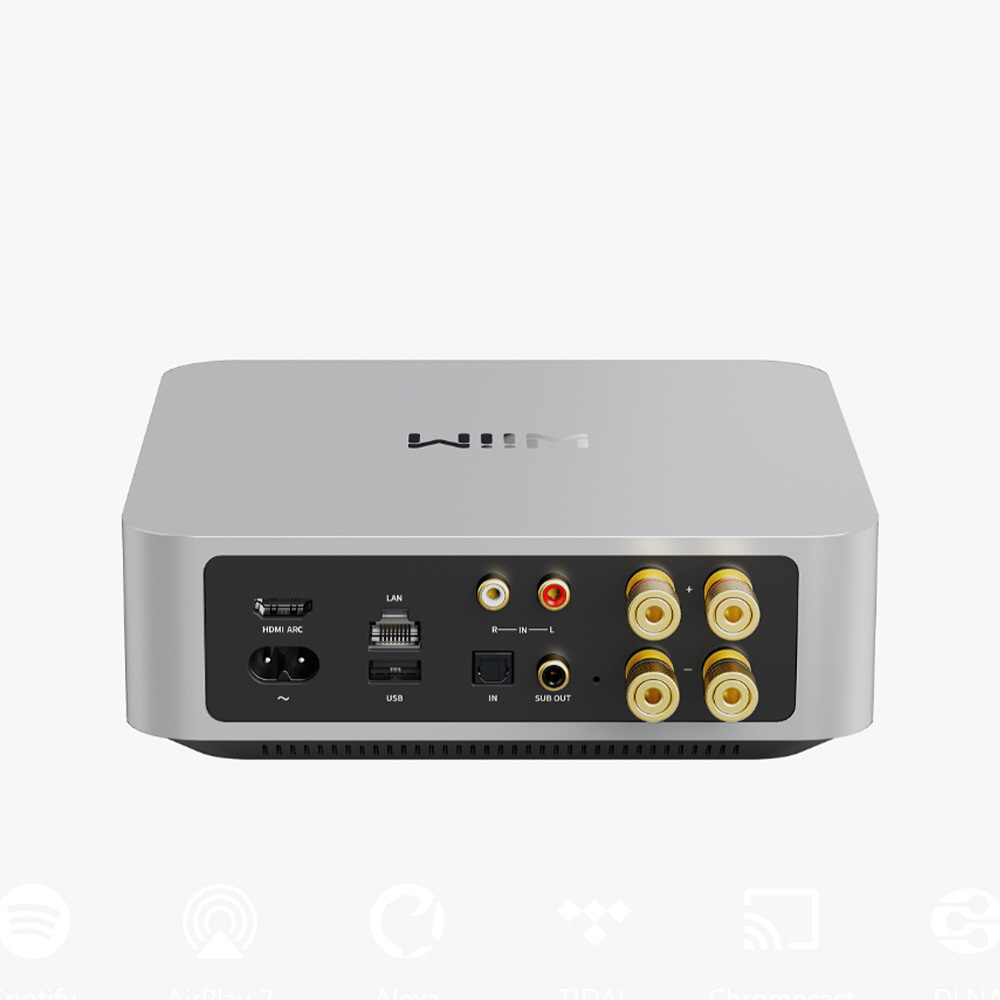上品なファッション プリメインアンプ オーディオストリーマー Silver Amp WiiM アンプ