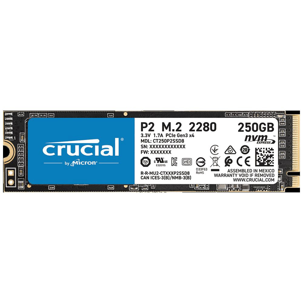 内蔵SSD PCI-Express接続 Crucial P2 シリーズ CT250P2SSD8JP ［M.2 ...
