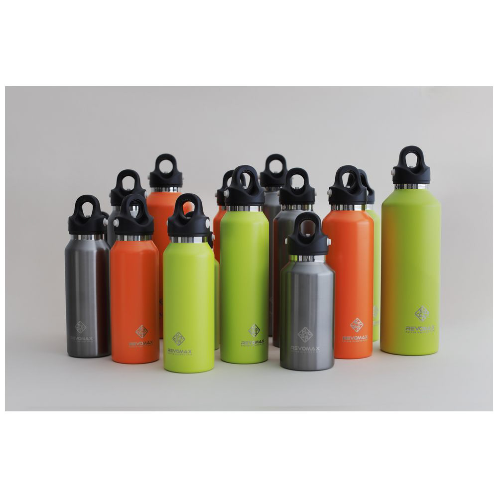 炭酸対応真空断熱ボトル 12oz［355ml/ワンタッチ］ REVOMAX ガンメタル
