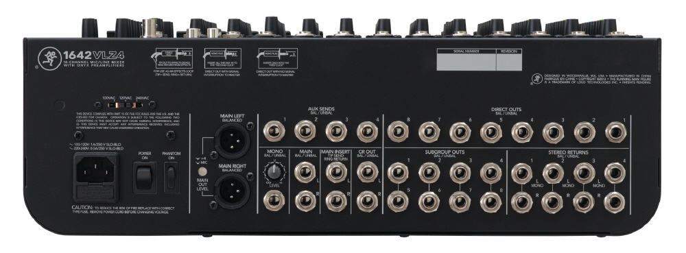 Mackie 1642-VLZ PRO Mixing Console 良品ラック（Mackie 1642-VLZ3 
