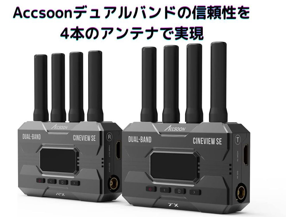その他 Accsoon CINEVIEW SE WIT04-SE CineView SE リアルタイムワイヤレス映像音声送信機 Accsoon