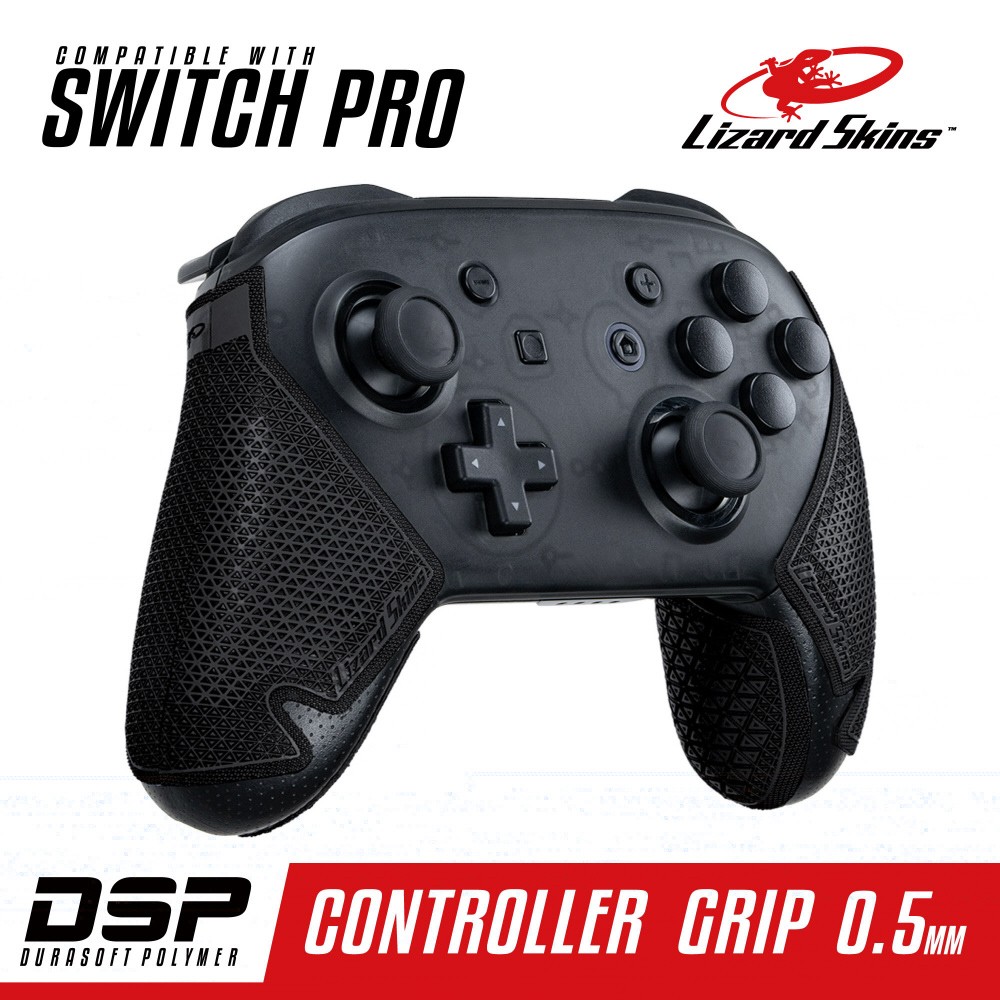 DSP Switch Pro専用 ゲームコントローラー用グリップ ブラック DSPNSP10
